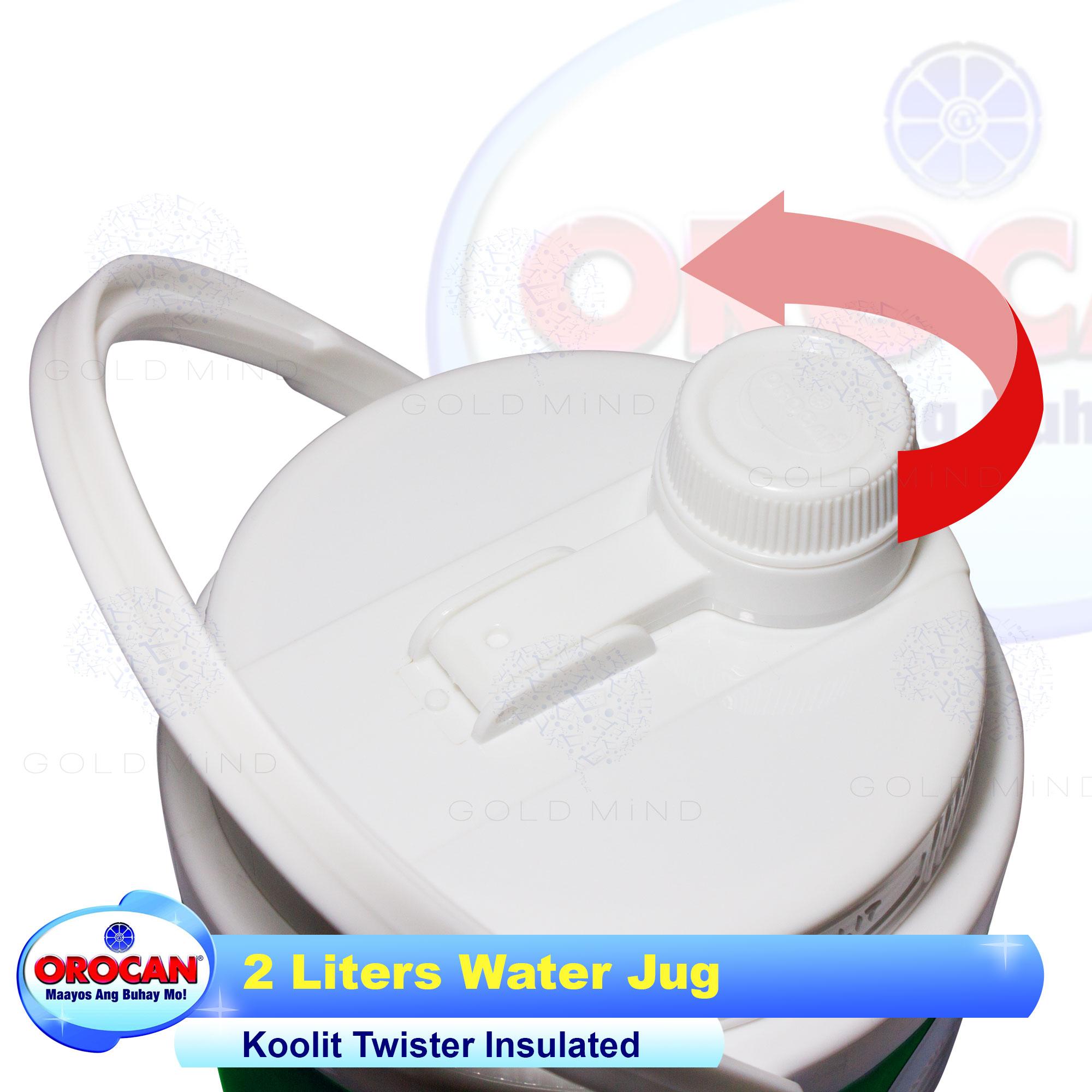 Orocan Water Jug / Koolit twister insulated 2 Liters Great for summer