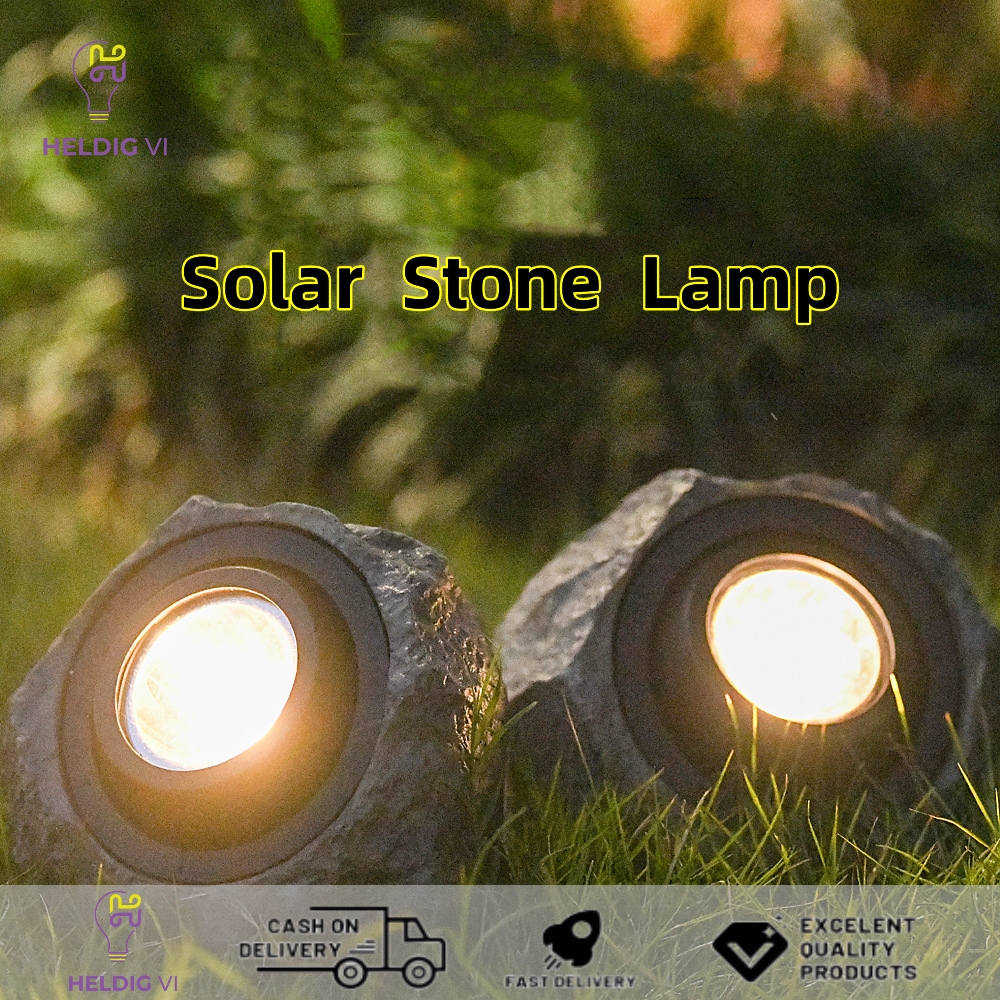 Solar Light Outdoor Waterproof Simulated Stones Lamps Automatic