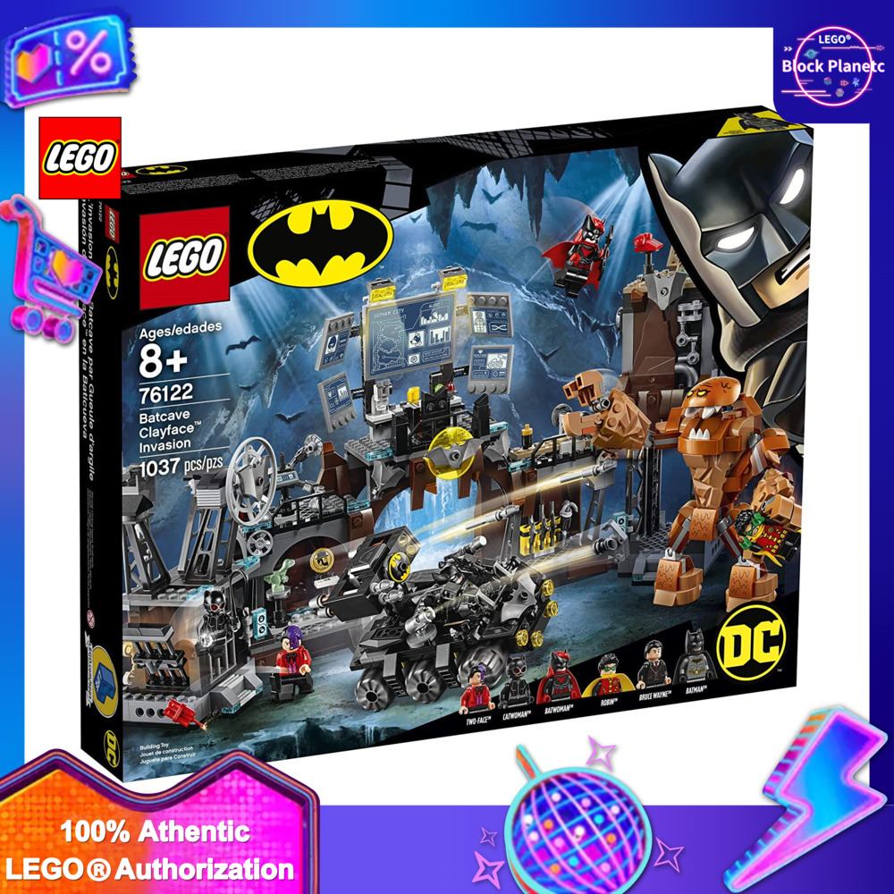 100% authentic】LEGO® DC Batman Cave Clayface Invasion Invasion 76122 Toy  Building Set with Batman and Bruce Wayne action minifigures, popular DC  superhero toy (1037 pieces) guaranteed From Denmark birthday present Lego  toys