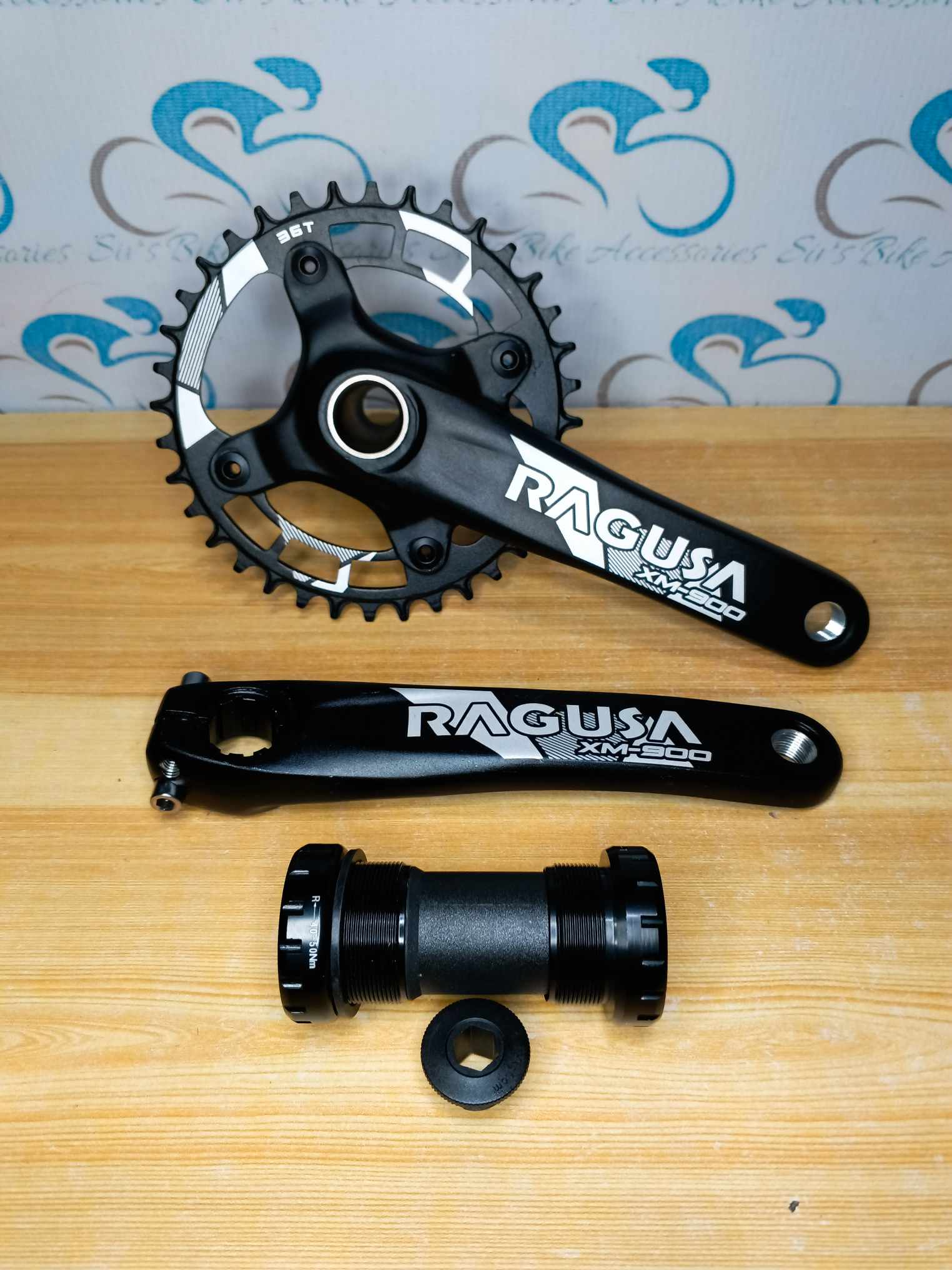 Ragusa XM800/XM900 1x 1by Hollowtech Bicycle Crankset Alloy