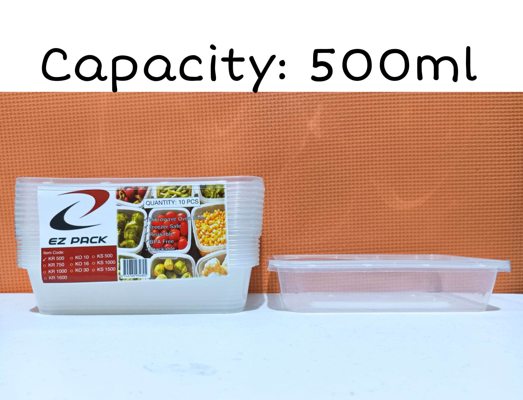 500ml Rectangular Microwavable Container – Packaging Lab Philippines