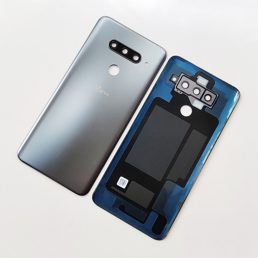 Original rear back housing door for lg v40 thinq lm-v405qa glass battery cover v405 v405ta v405ua back cover replacement parts