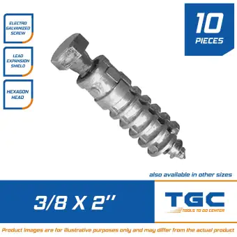 expansion bolt sizes