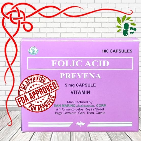 PREVENA (Folic Acid) 100 capsules Lazada PH