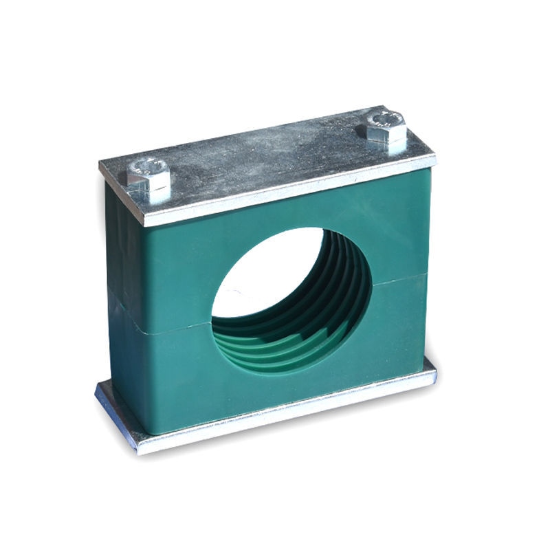 Heavy duty plastic pipe clamp hydraulic tubing singlearch double