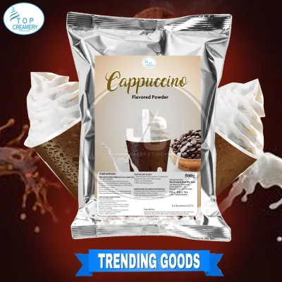 Top Creamery™ Cappuccino Powder 500g | for Milktea Iced Drink Frappe or Smoothies Slush Ice Candy Shake