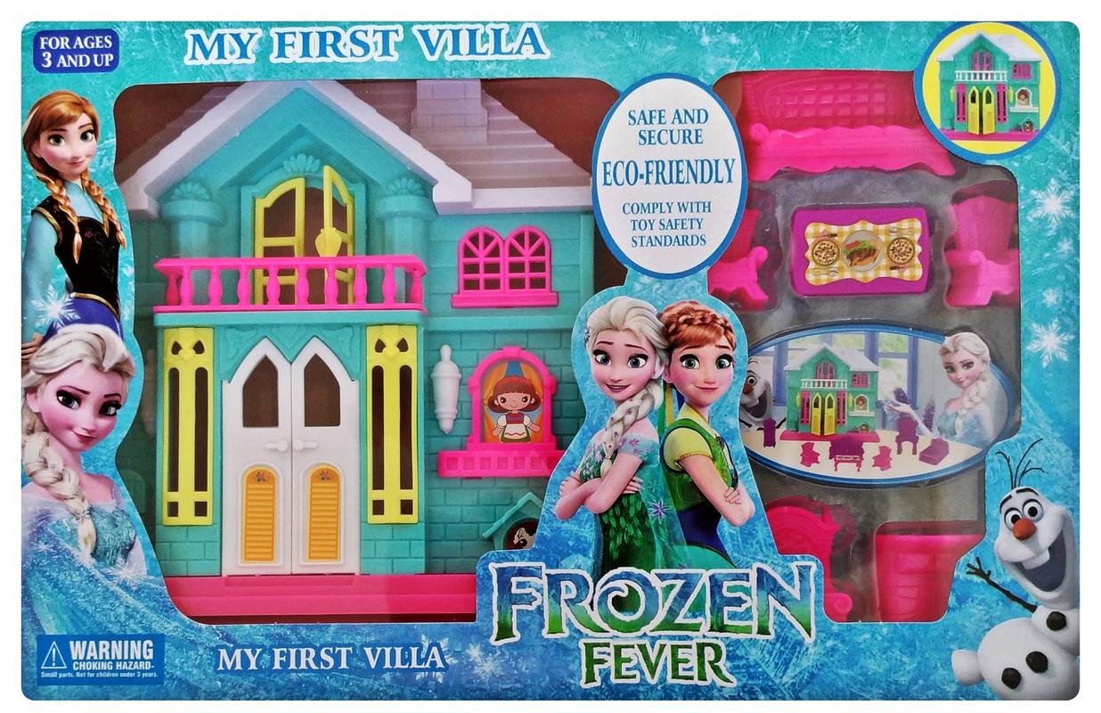 FROZEN FEVER My first villa Beautiful Fashion Frozen Doll House Set