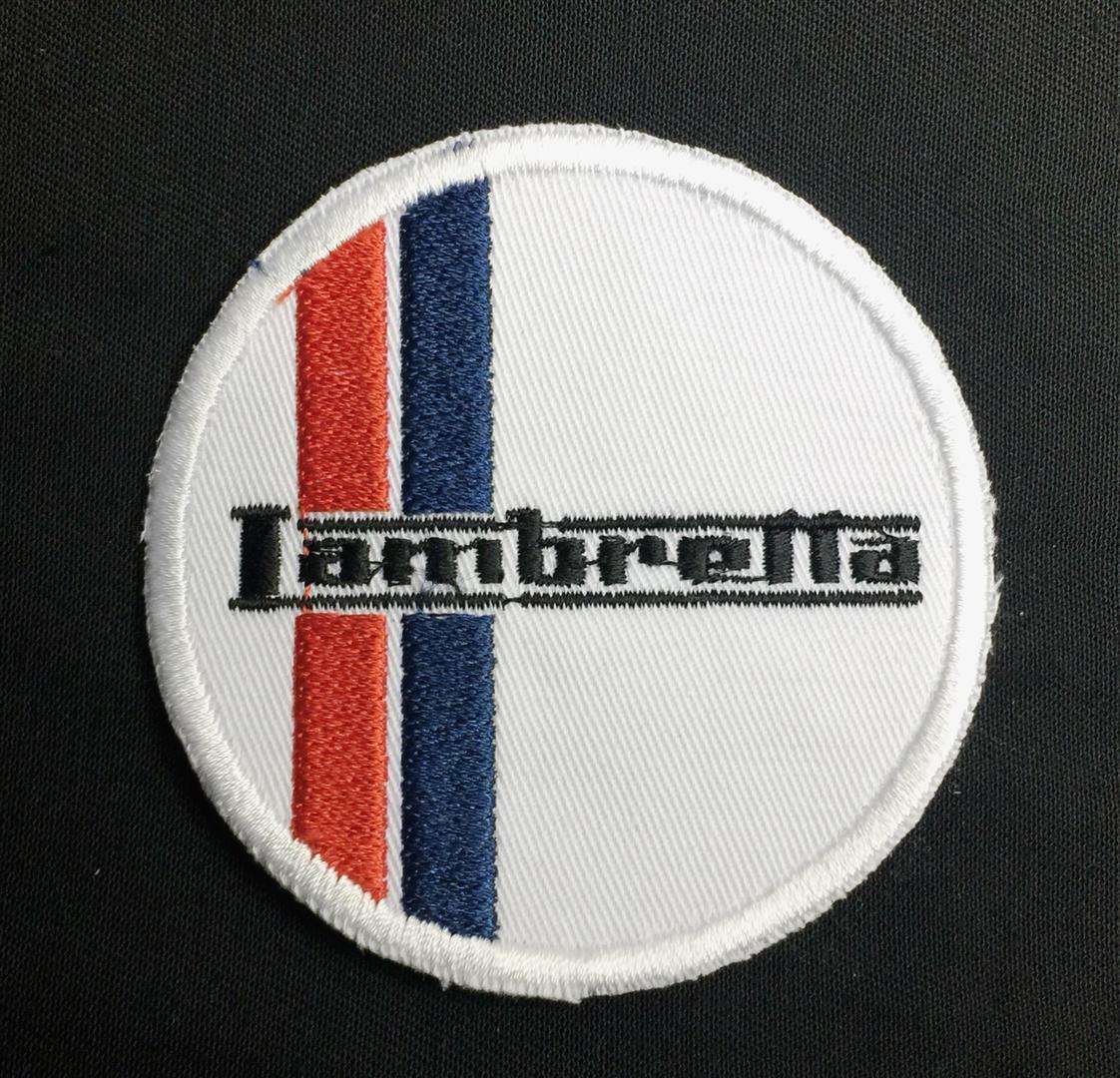 Lambretta Racing Stripes Patch - Scooter Motorcycle Embroidered Cloth ...