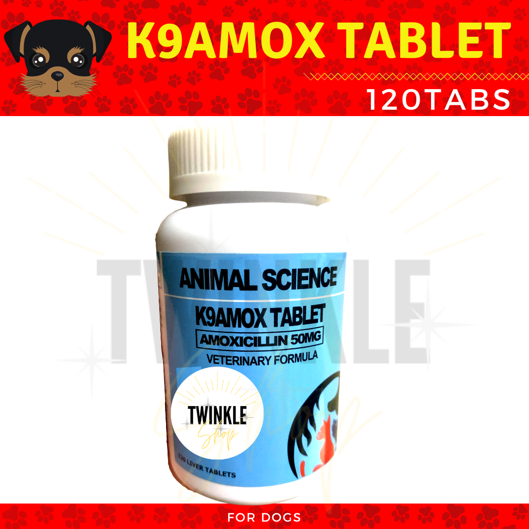 Animal Science Amoxicillin K9Amox Liver Flavor Tablets for Treatment of Bacterial Infections on