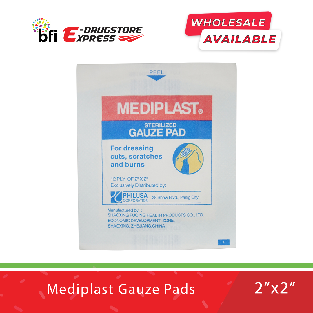 BFI EDrugstore Mediplast Gauze Pads 2x2 Lazada PH