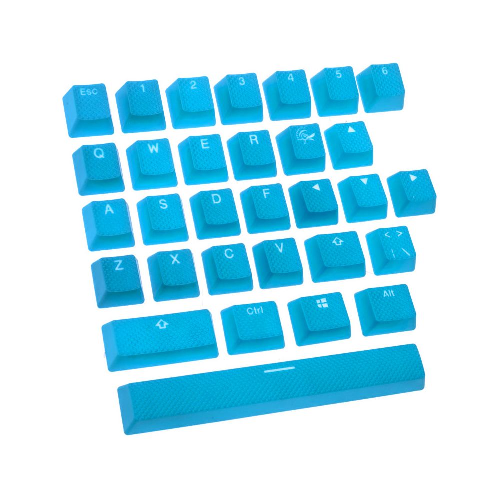 rubber blue keycaps