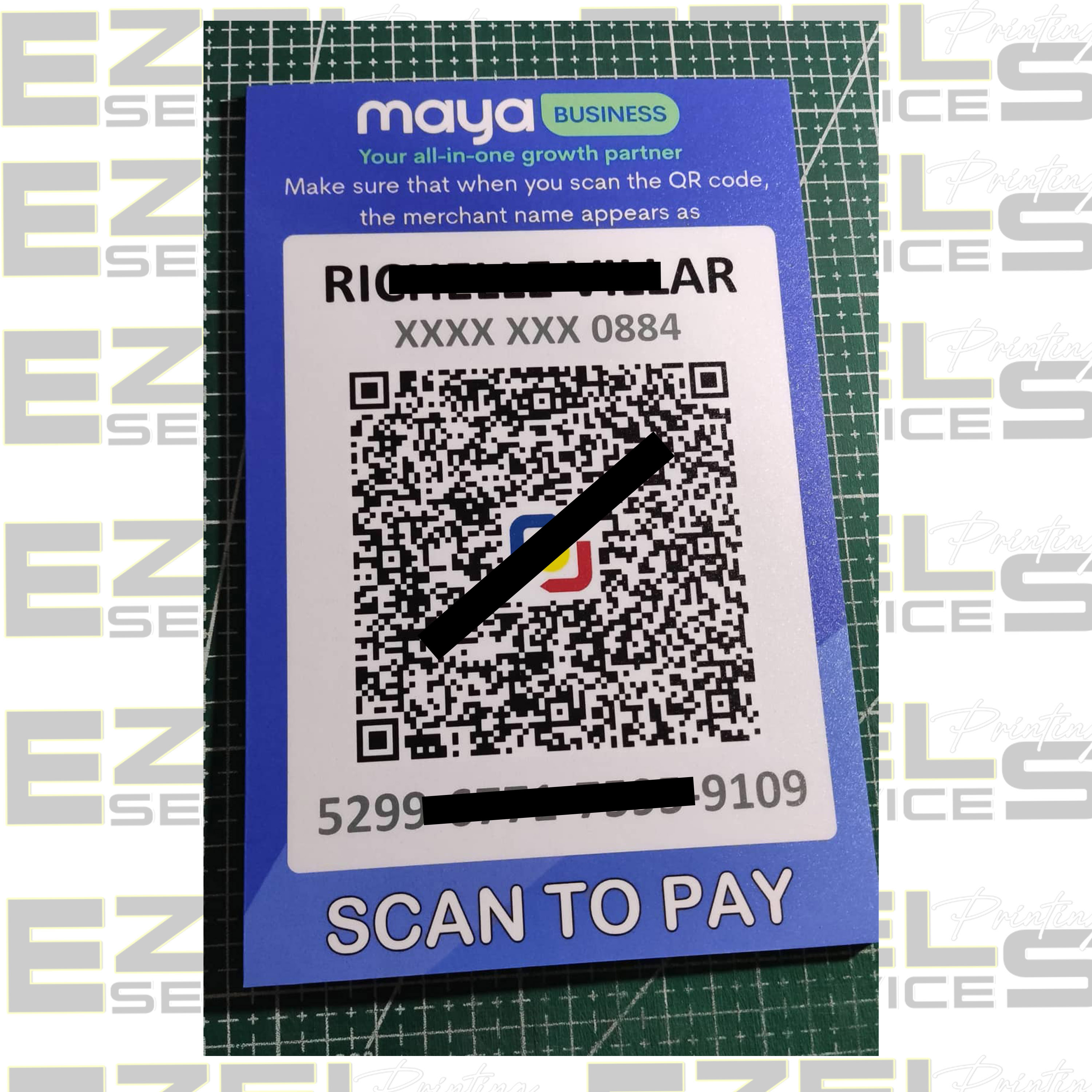 QR code GCASH scan for physical store | Sintra board | Lazada PH