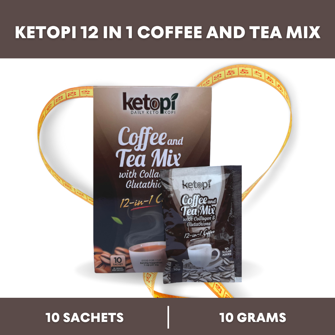 Original Ketopi Coffee Plus Tea Mix With Collagen and Glutathione 12in1 Coffee Mix Lazada PH