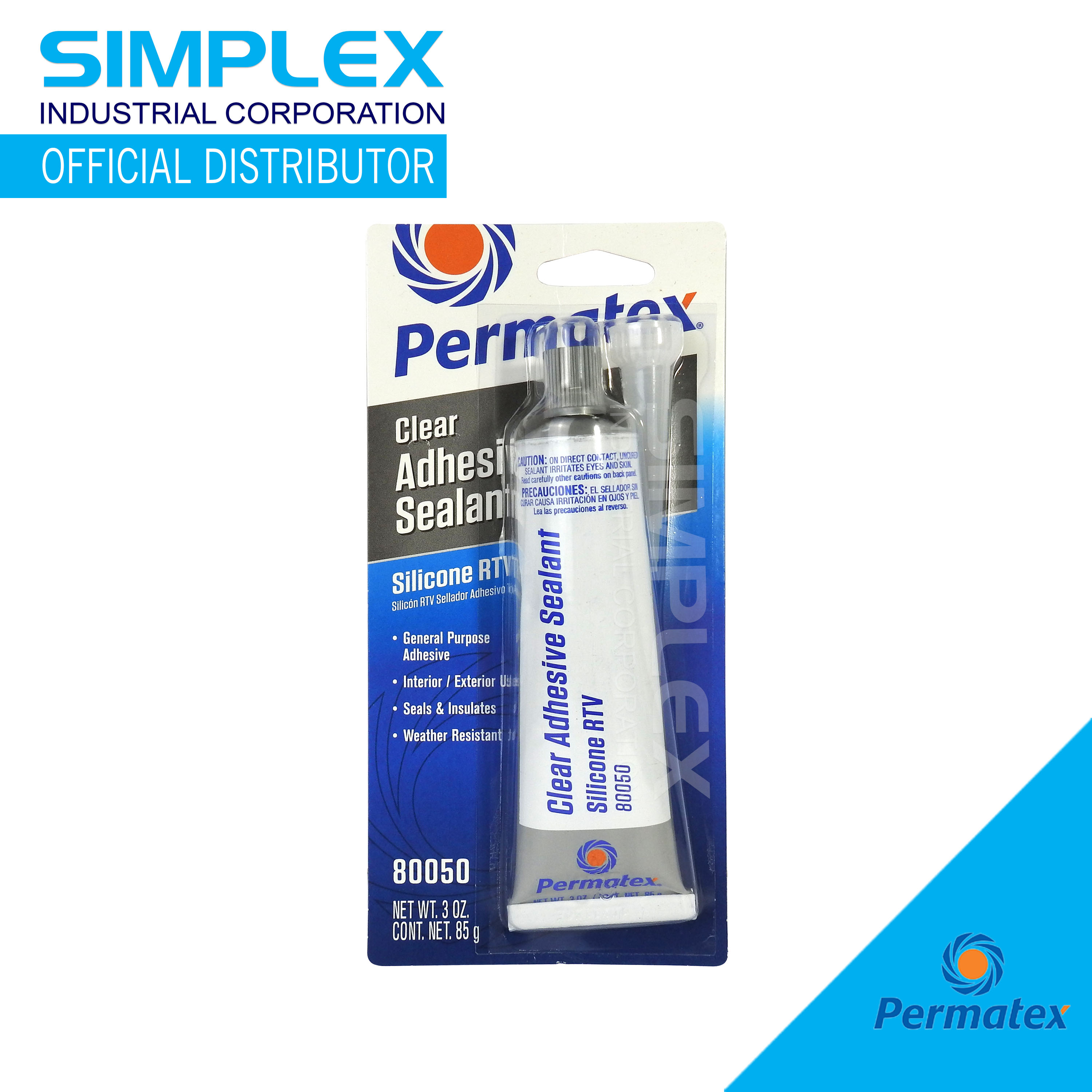 Permatex® Clear Rtv Silicone Adhesive Sealant 3 Oz Lazada Ph 8894