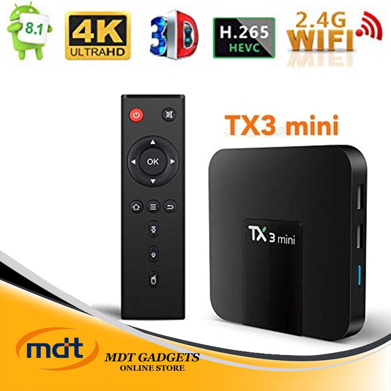 Tx3 Mini 2gb 16gb Android 7 1 Quad Core Tv Box 17 6 Hd Media Player Wifi Lazada Ph