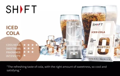 SHFT Elite ICED COLA Flavor Single POD (Compatible with REL X and VEEX Classic Device)