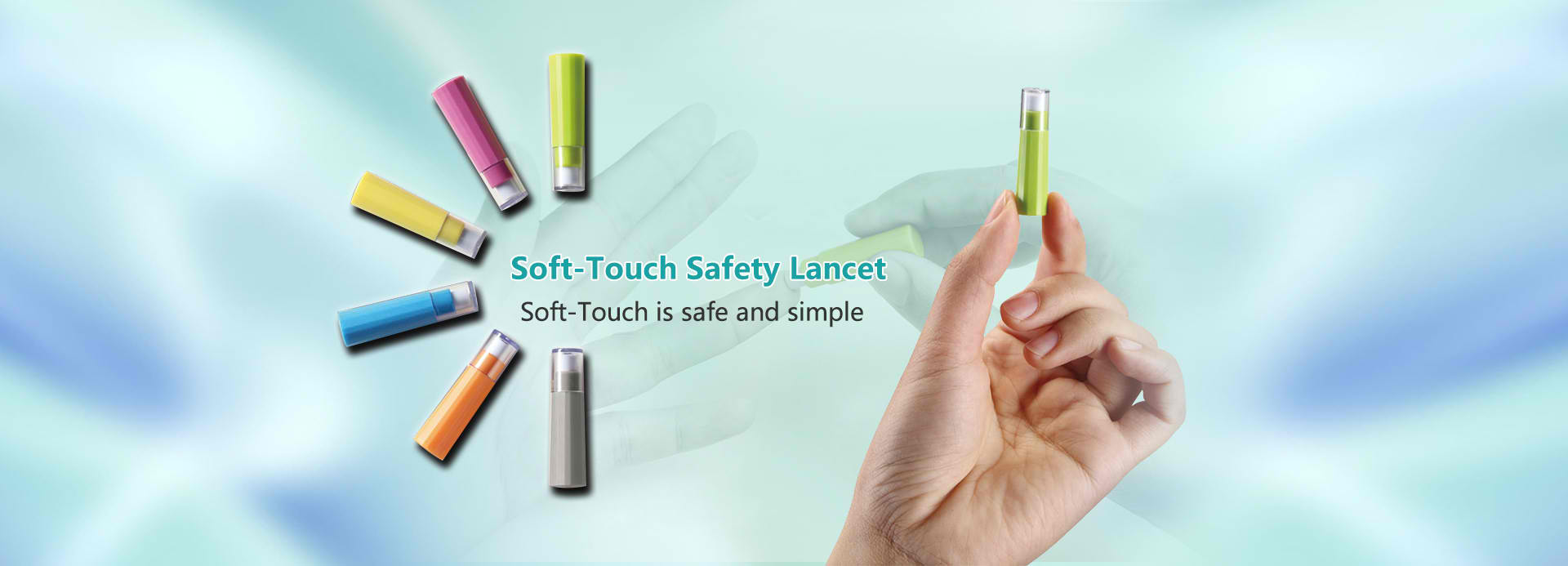 Lancet 26G Box (50pcs, Green), Safety Spring Loaded Automatic