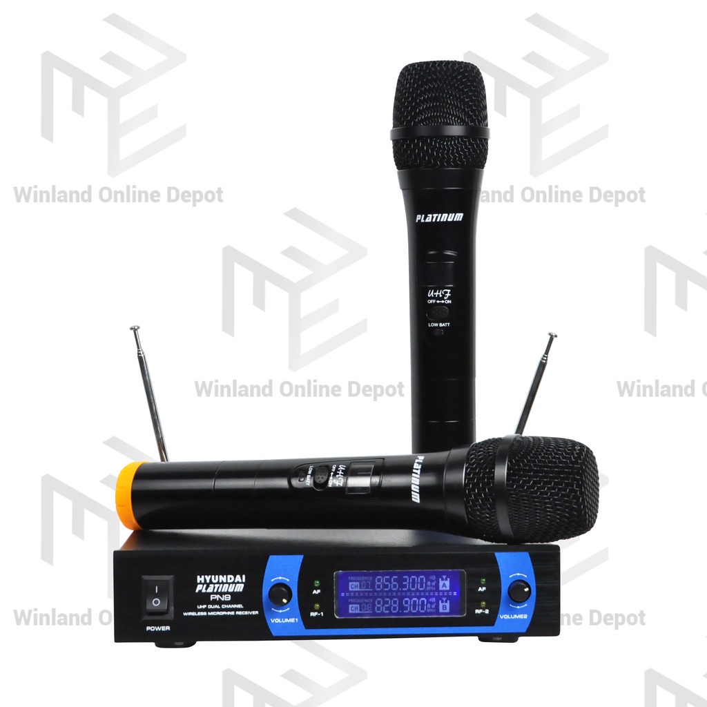 HYUNDAI PLATINUM Original Professional Wireless Microphone Mic PN9 ...