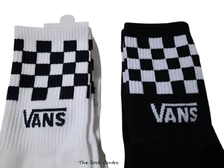 checkered socks vans