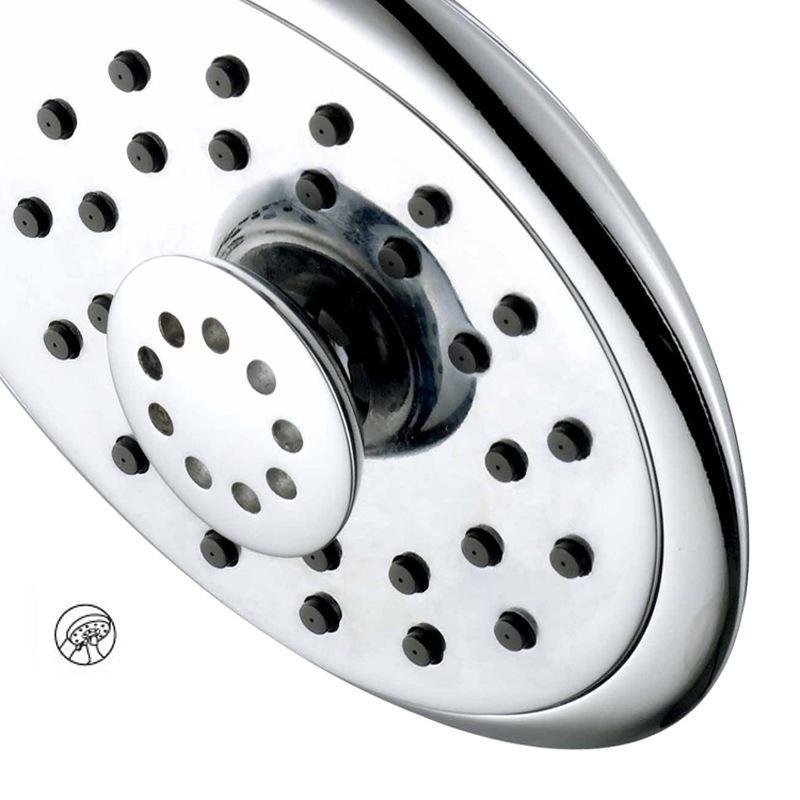 Bảng giá Durable Shower Head Household Bathroom Three-Petal Cleansing Water-Saving Multifunctional Top Spray Coating Plating Nozzle Rainfall Phong Vũ