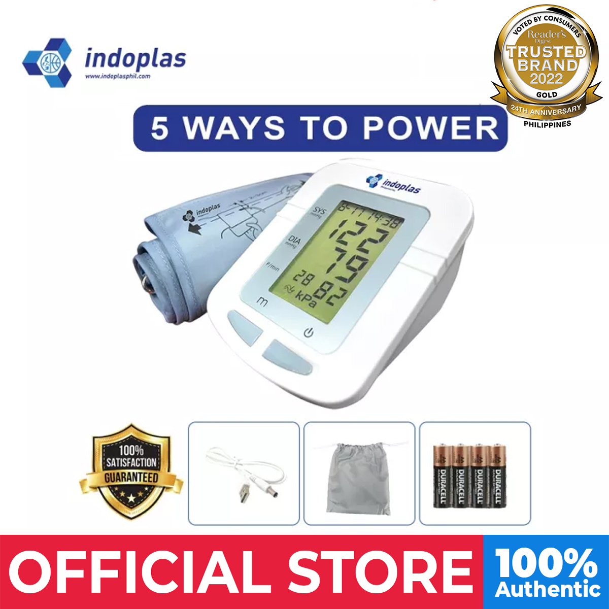 Indoplas USB Powered BP105 Blood Pressure Monitor Lazada PH