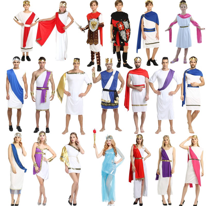 Halloween Adult Kids Theatre Ancient Rome Costumes Greek 