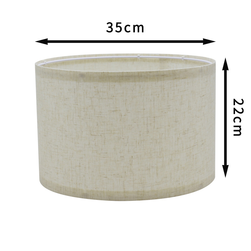 DIY E27 Large Modern Linen Fabric Cylinder Ceiling PendantTable Lamp