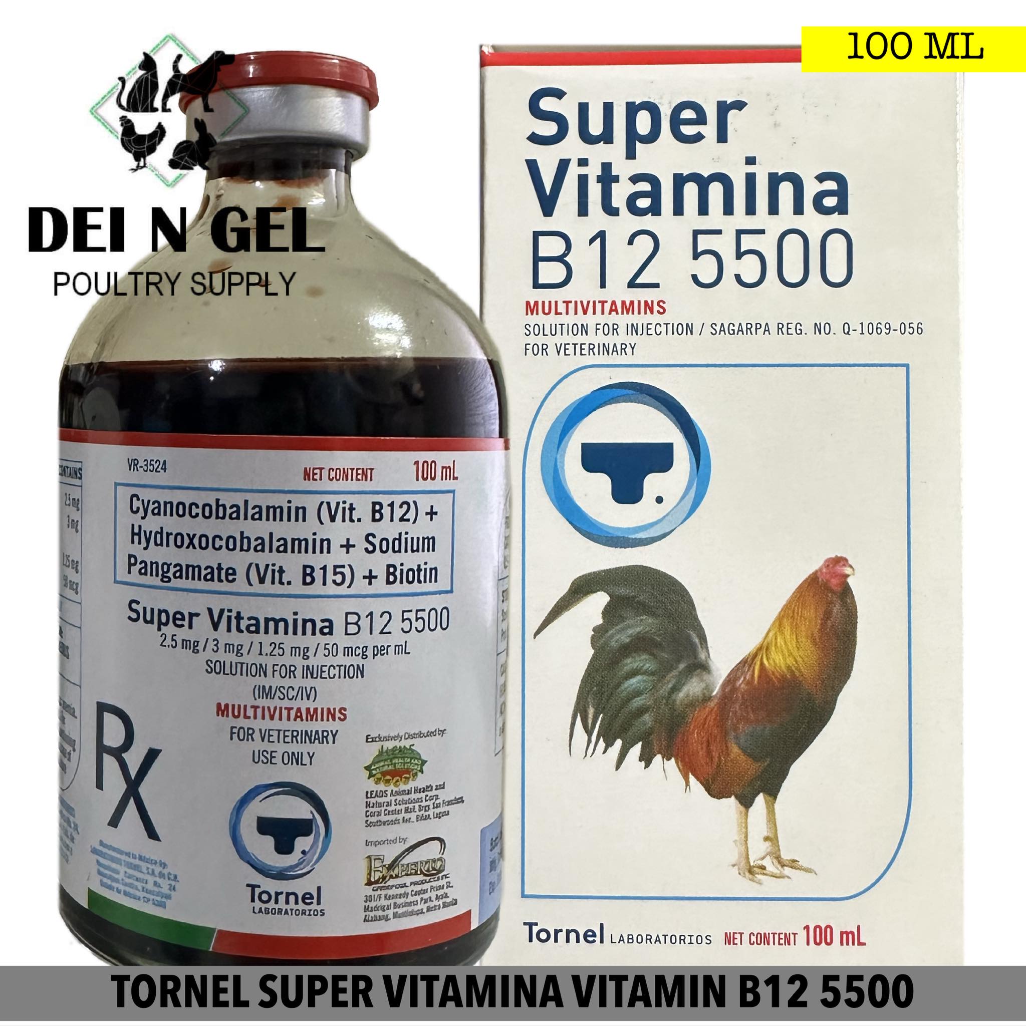 TORNEL SUPER VITAMINA VITAMIN B12 5500 FOR GAMEFOWL (100ML) Lazada PH