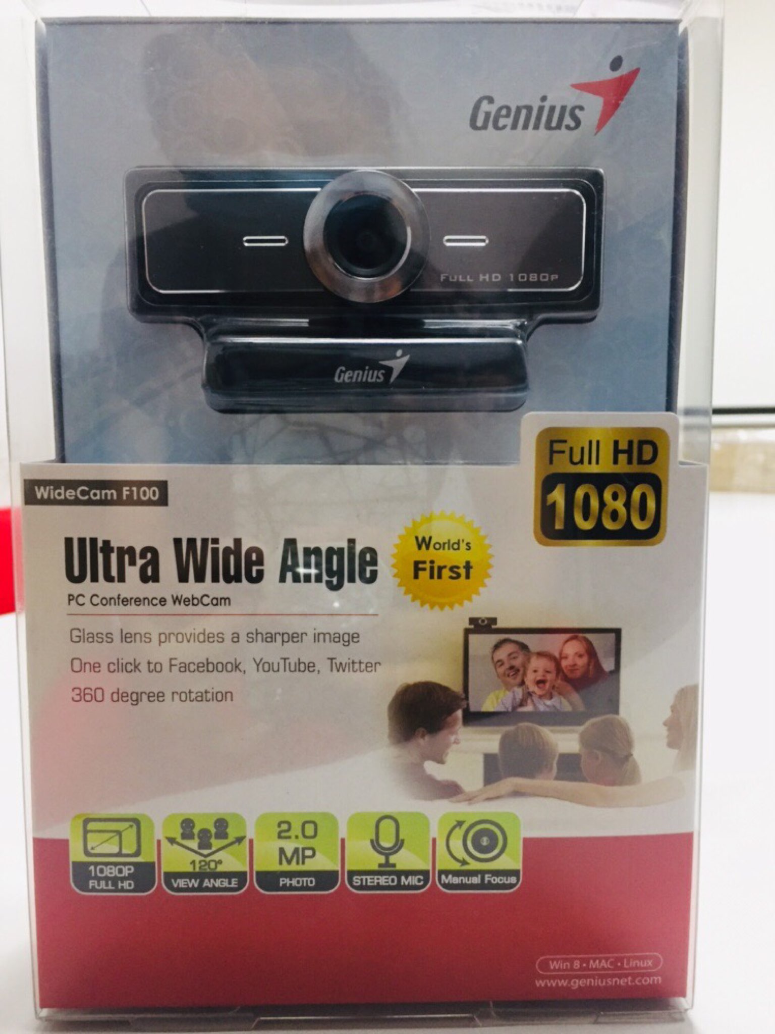 Full Hd 1080p Genius Webcam Widecam F100 GENIUS WIDECAM F100 ULTRA