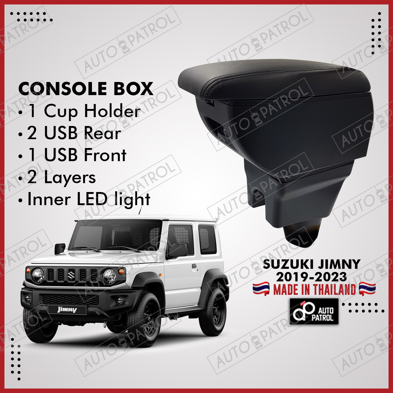 Suzuki JIMNY 2019-2021 Jb74 Arm Rest Armrest Console Box/Refitting Car  Accessories Perfect Fit - Double Layer