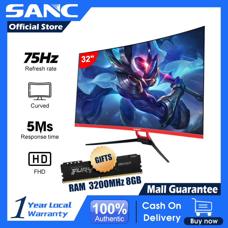 27 inch Monitor 75HZ Gaming Monitor PC Computer Monitor 5MS TN Panel