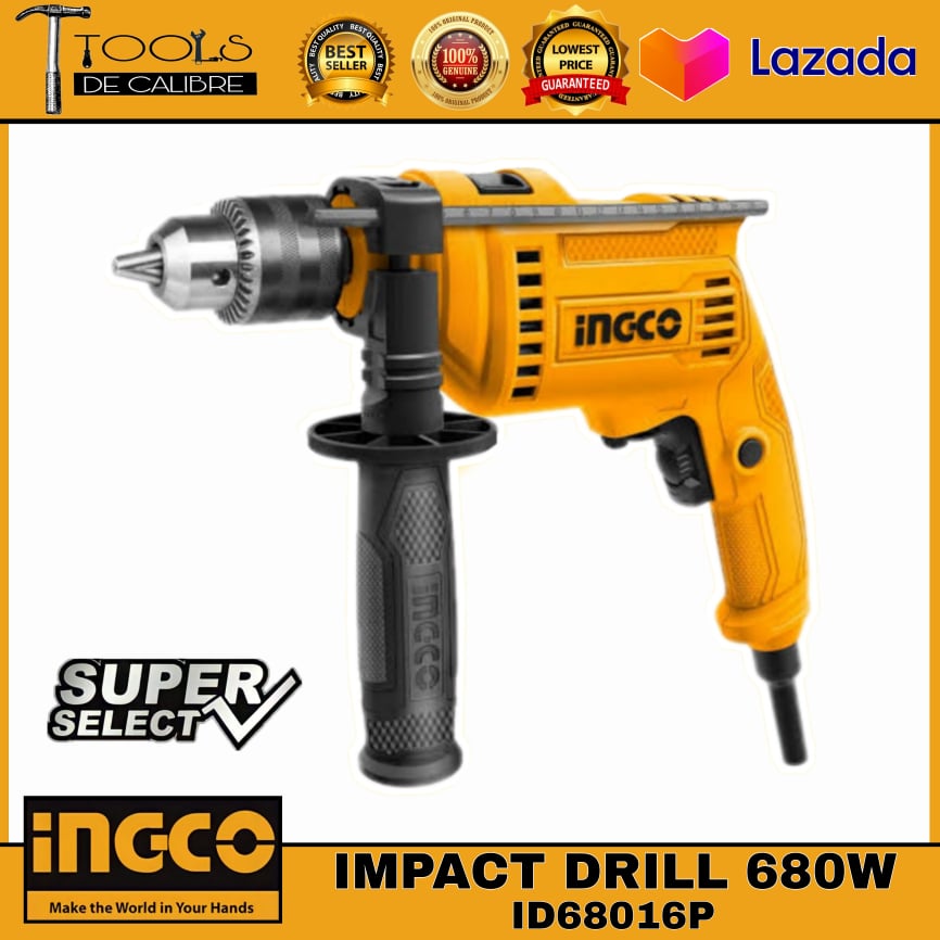 INGCO Impact Drill 680watts (ID68016P) | Lazada PH