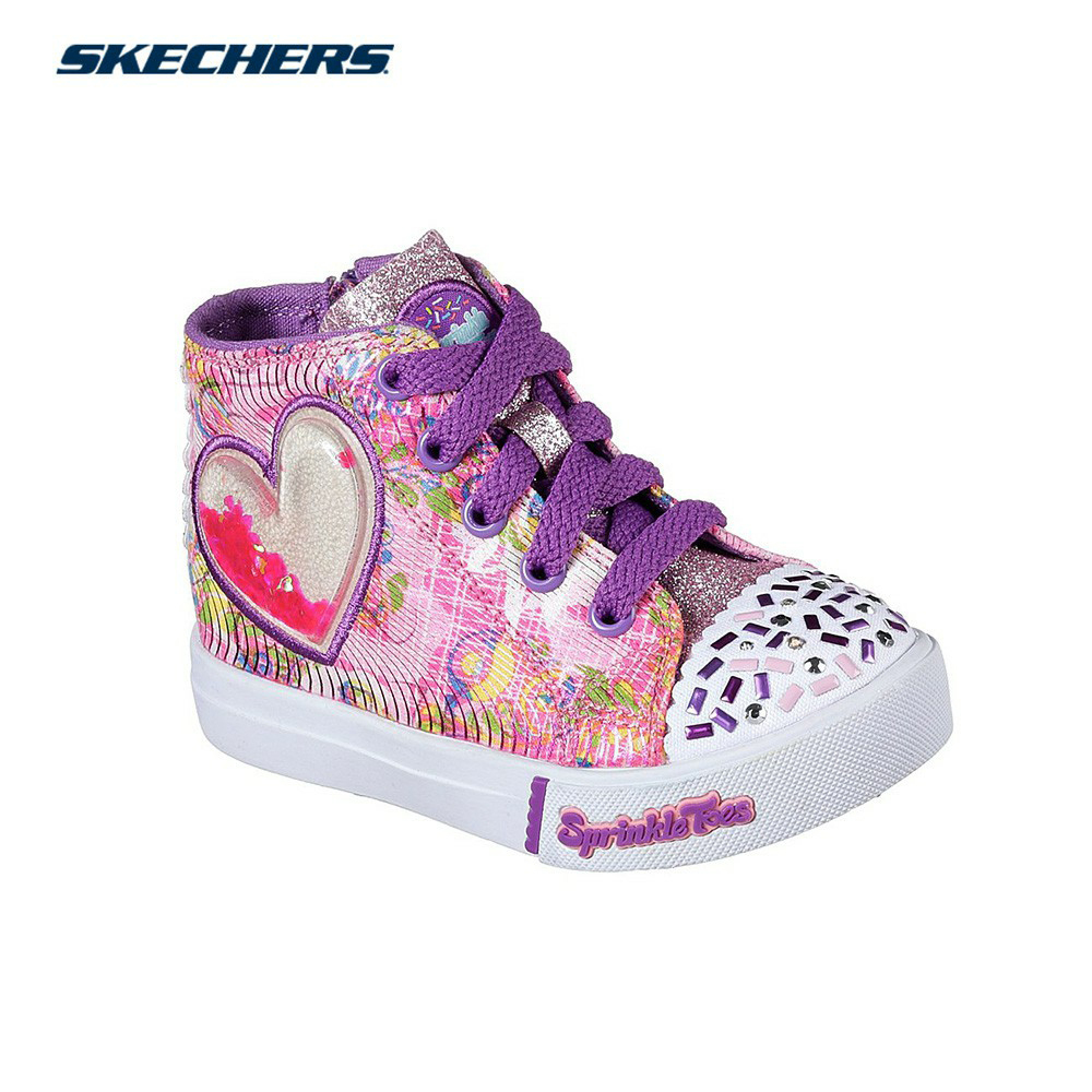 sketchers light up girls shoes