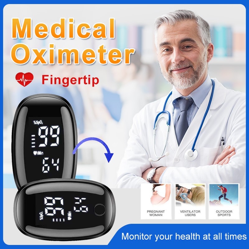 Portable Fingertip Pulse Oximeter OLED Pulse Oximeter Display Home