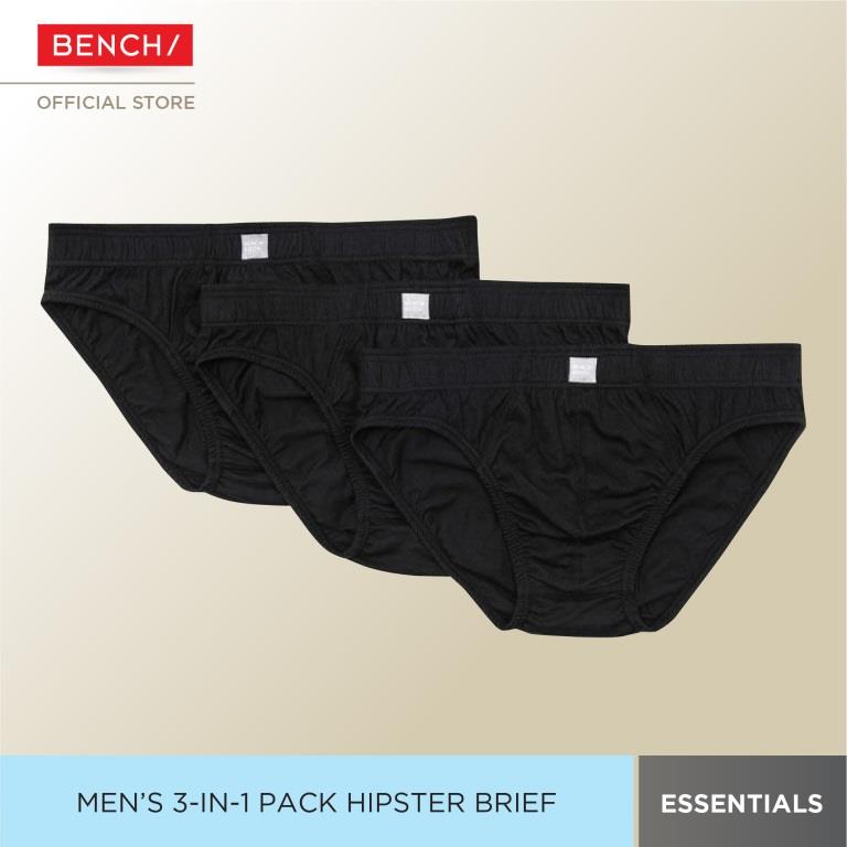 BENCH Men's 3-in-1 Pack Hipster Brief (multi, medium) : Buy Online at Best  Price in KSA - Souq is now : Fashion