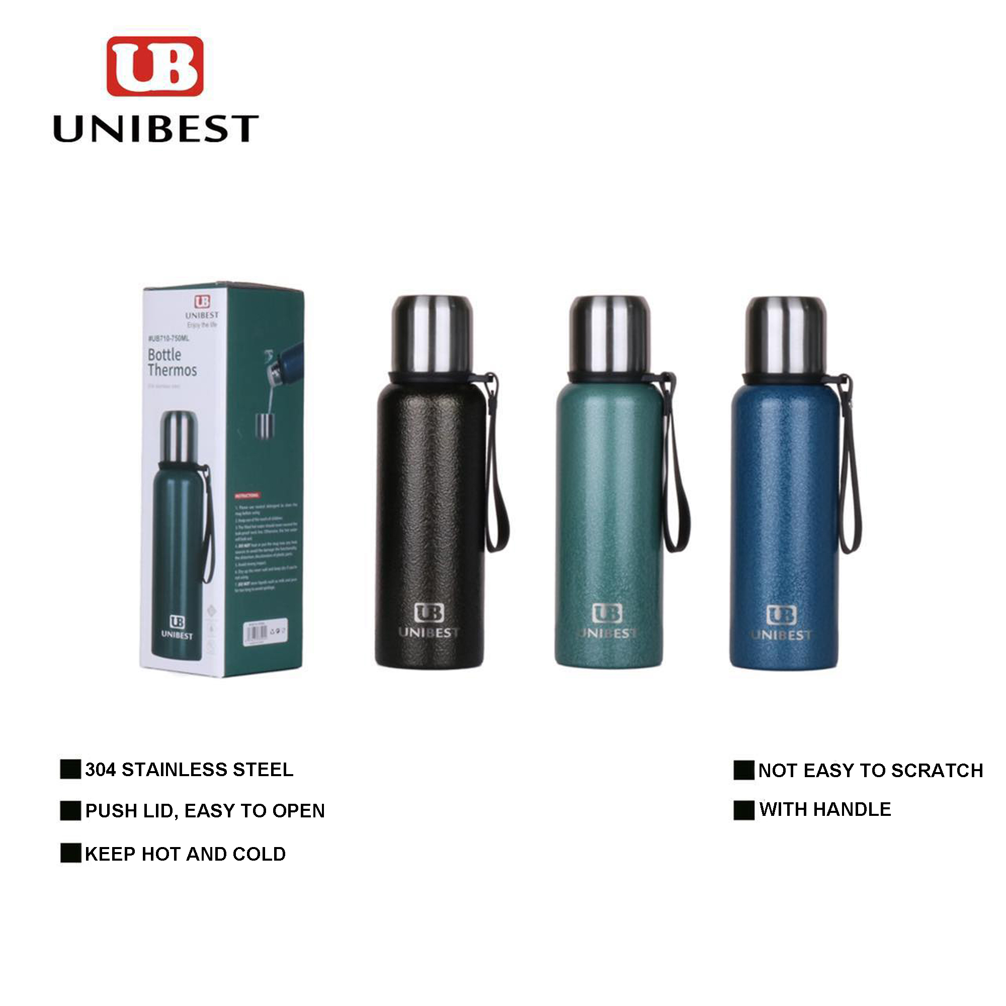 Unibest 710-750ML Bottle Thermos Flask Hot and Cold | Lazada PH