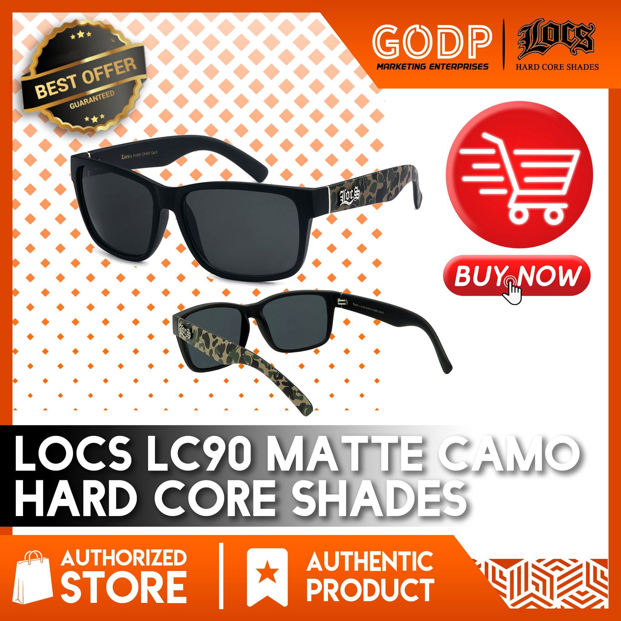 LOCS Authentic OG Locs Sunglass Gangster Eyewear Hiphop, Cholo, Mafia
