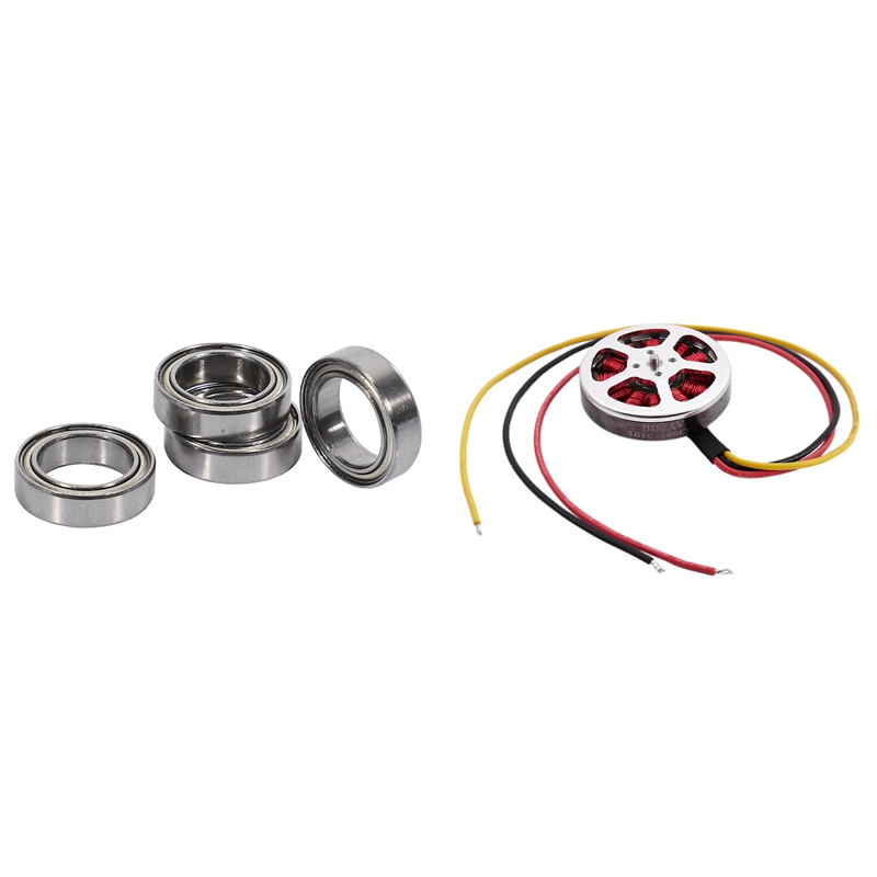 360Kv High Torque Brushless Motors for Multi-Axis Aircraft with 4 Pcs Ball Bearing BE003 for JLB Racing 1/10 RC Car