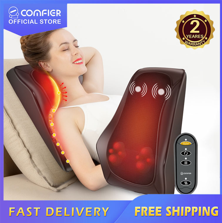 Comfier Cordless Neck Massager with Heat, Portable Rechargeable Shiats