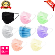 KED.PH 50PCS High Quality Colored Disposable Facemask / Multi Color Face Mask