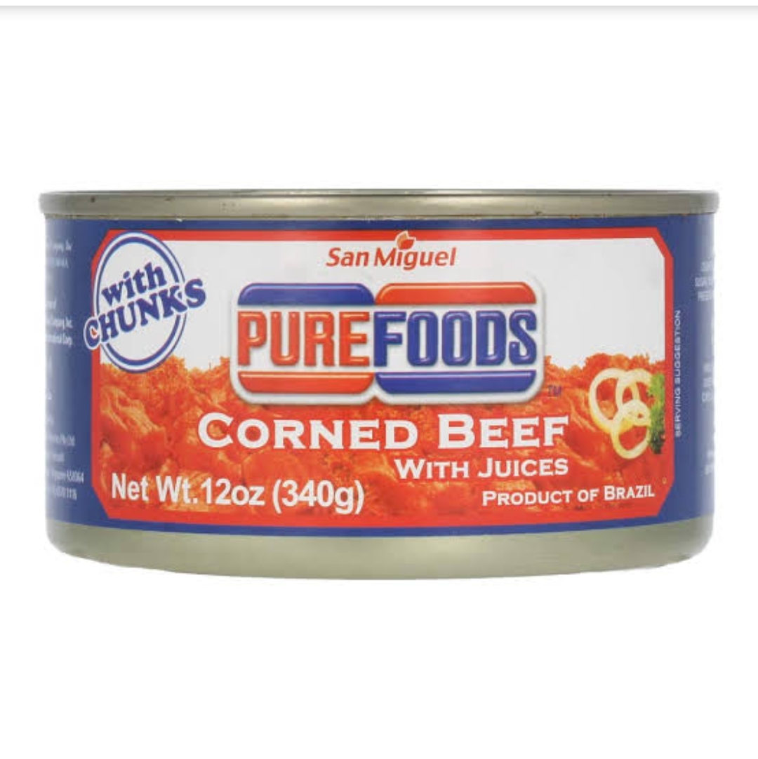 PUREFOODS CORNED BEEF CHUNKS WITH JUICES 340GRAMS Lazada PH