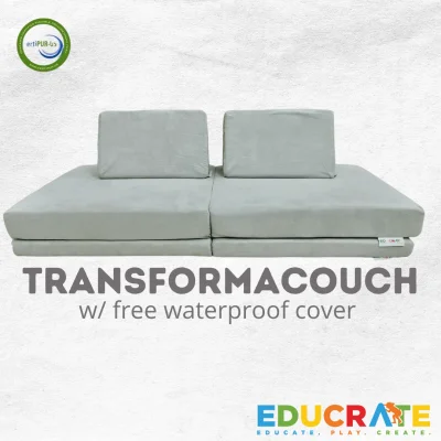 Educrate TransformaCouch (PLAY COUCH) with free waterproof sheet/liner