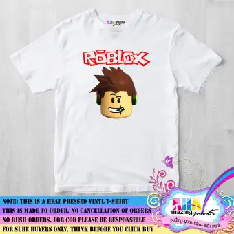 Kids Shirt Only Roblox Head For Gamer Kids Fashion Top Boys Little Boys And Girls Unisex Statement Casual Custom Children Wear Baby Cute Trending - roblox kids premium t shirt buy personalised t shirt