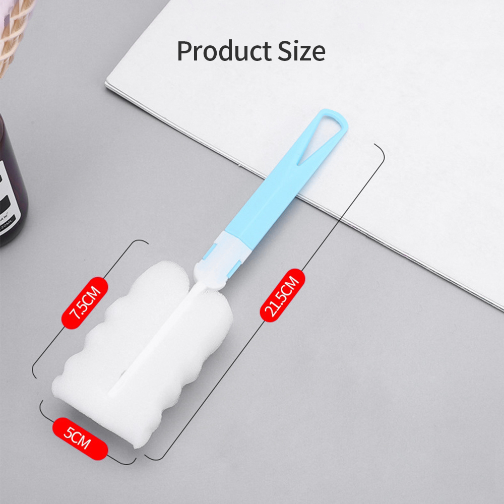 Kissdora Portable bottle brush with foldable sponge cleaning brush Lazada PH