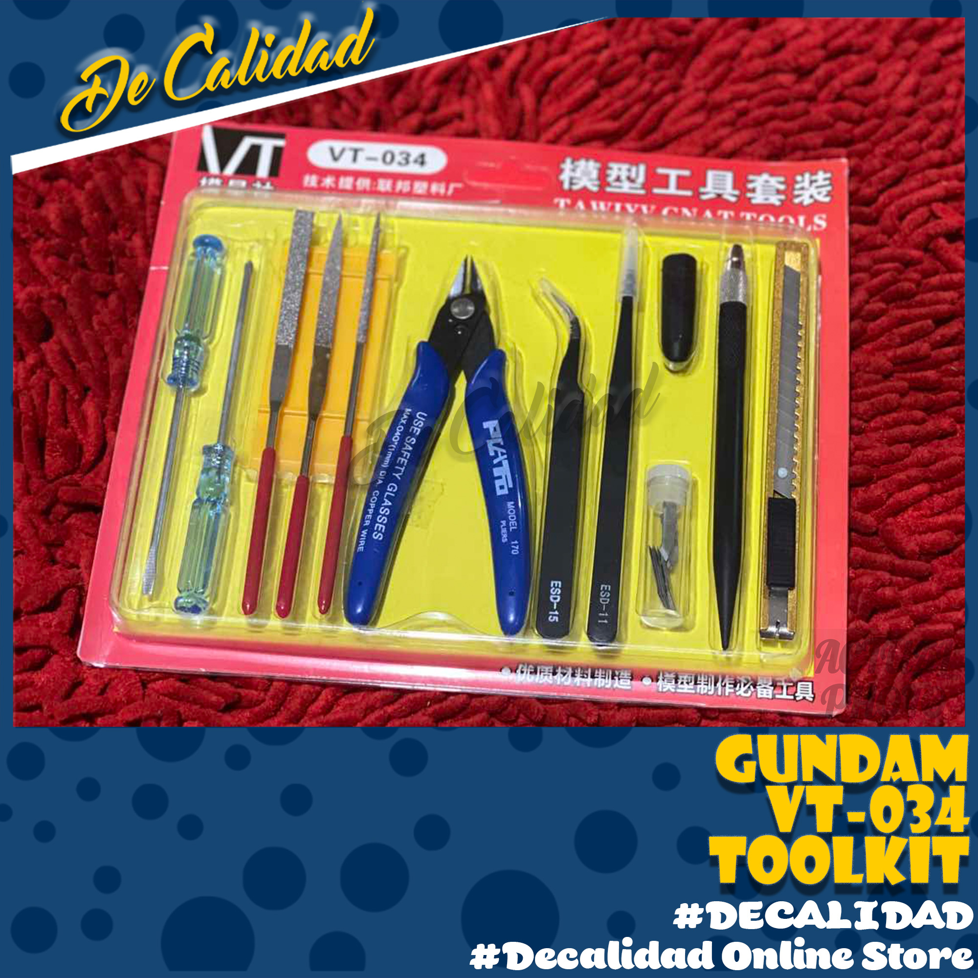 Gunpla Tool Set Kit Cutting Mat Cutter Pliers Hobby Tools Lazada PH