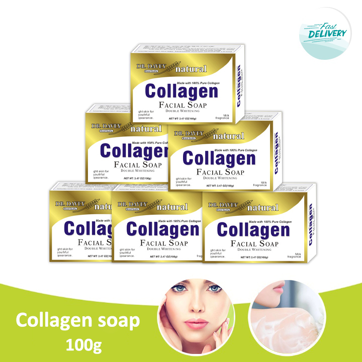 Natural Collagen Facial Soap Rejuvenating Whitening Deep Cleansing