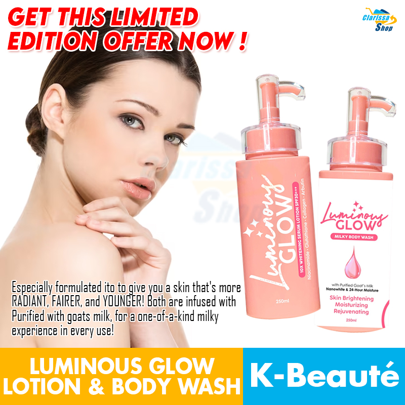 K-Beauté Luminous Glow 10x Whitening Serum Lotion SPF30+++ 250ml