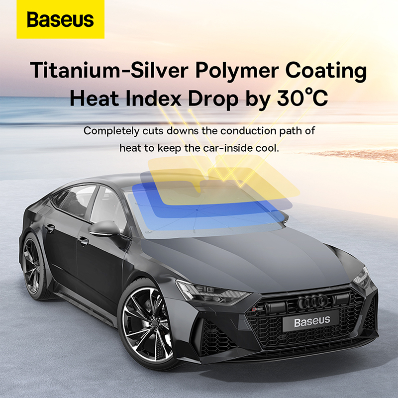 Baseus Car Sun Shade Foldable Car Sunshade Umbrella Front and Rear ...