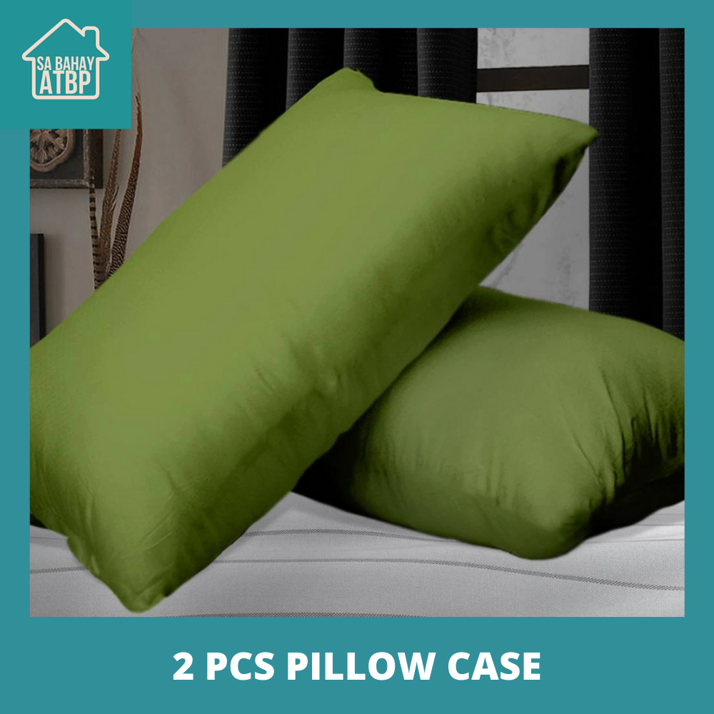 SA BAHAY ATBP Buy 1 Take 1 Plain Pillow Case SET of 2 18x28 Inches