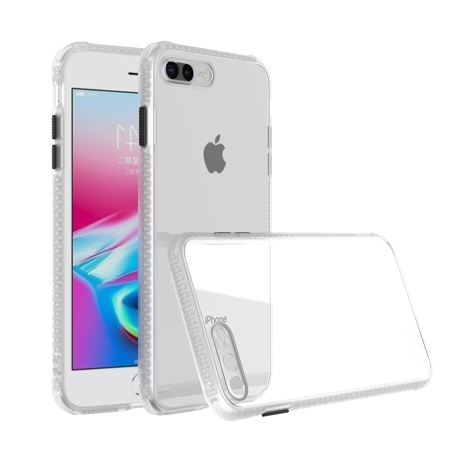 IQD For Apple iPhone x 6 6s 7 8 Plus Case Clear TPU Cover Slim Crystal  Silicone Protective Transparent Fitted Cases Hard XS Max